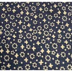 Marcus Fabrics Black & Cream Floral Cotton Fabric 1/2 yard x 44"
